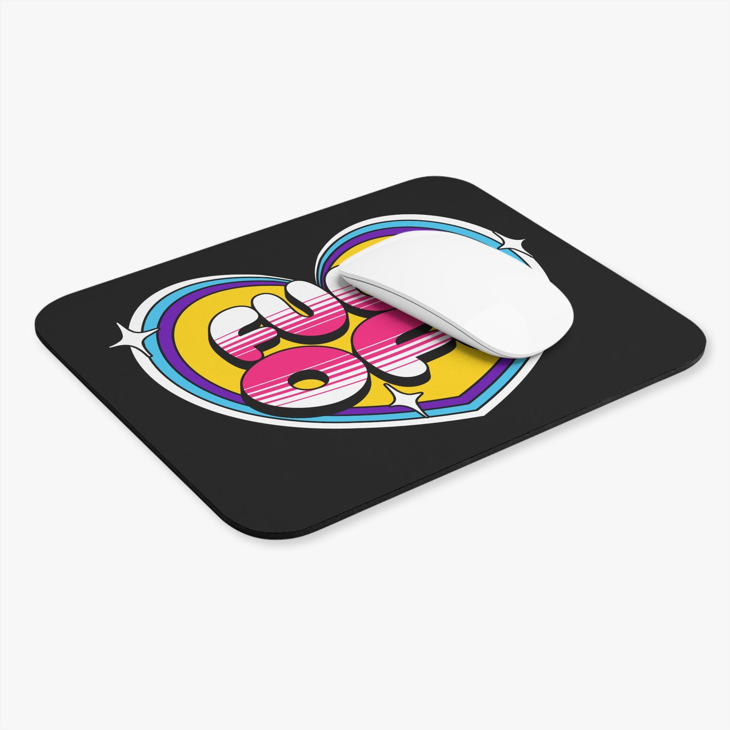 Fuck Off Heart Mouse Pad