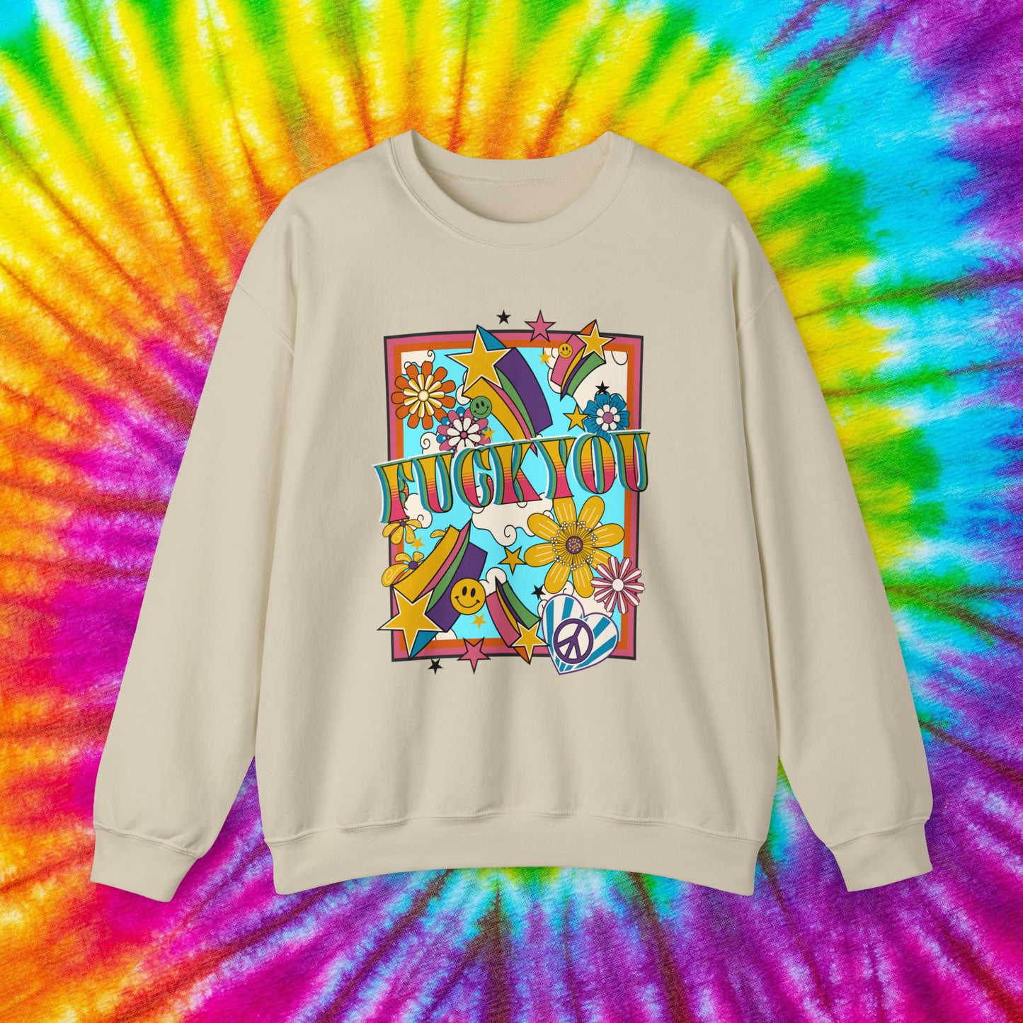 Fuck You Crewneck Sweatshirt (Groovy)