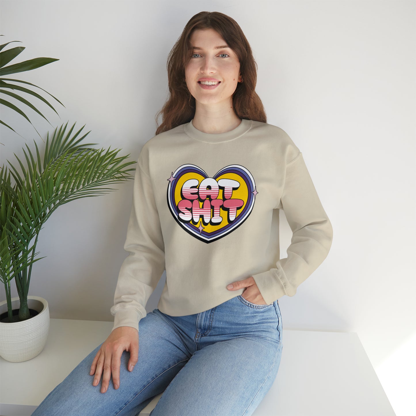 Eat Shit Heart Crewneck Sweatshirt