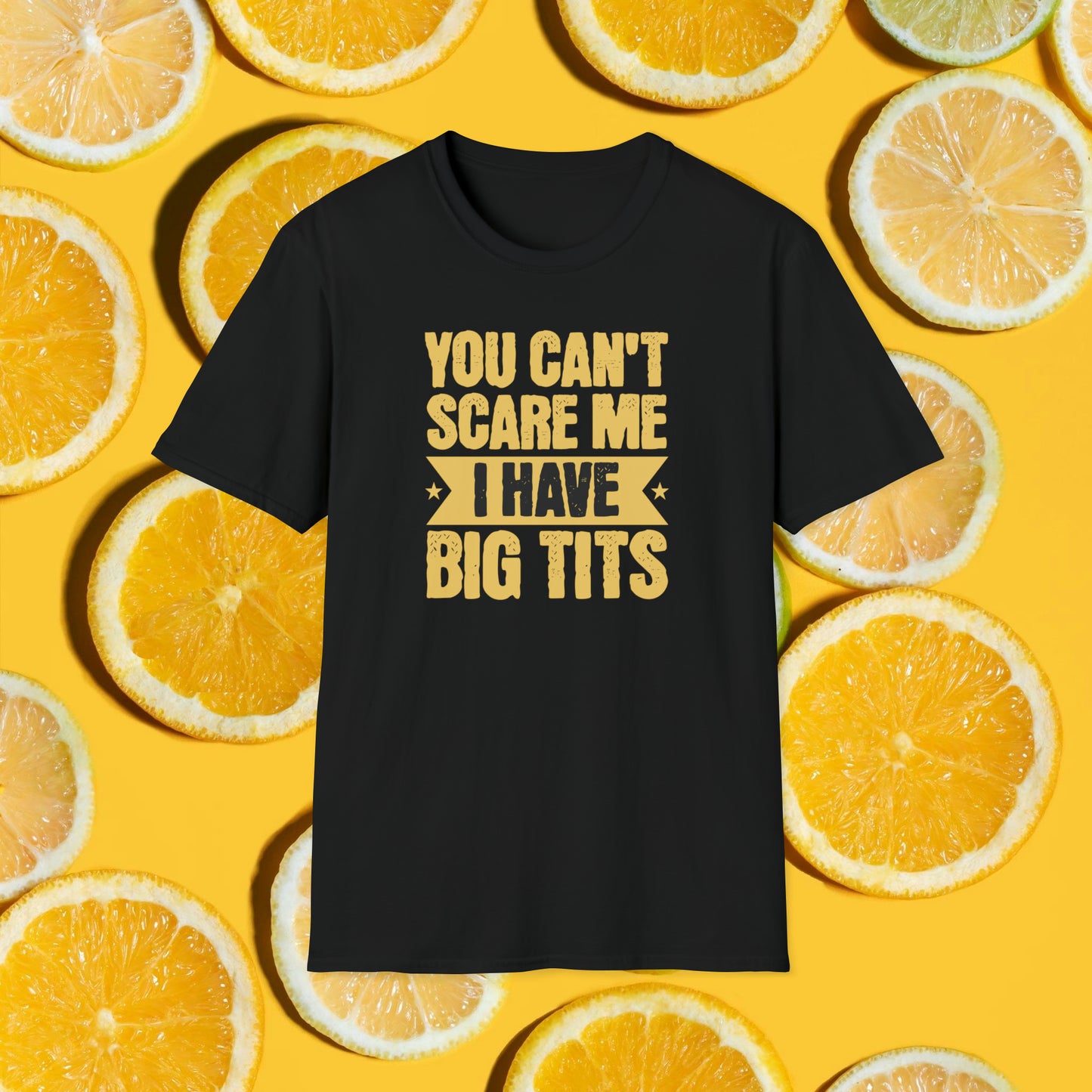 You Can't Scare Me T-Shirt (Big Tits)