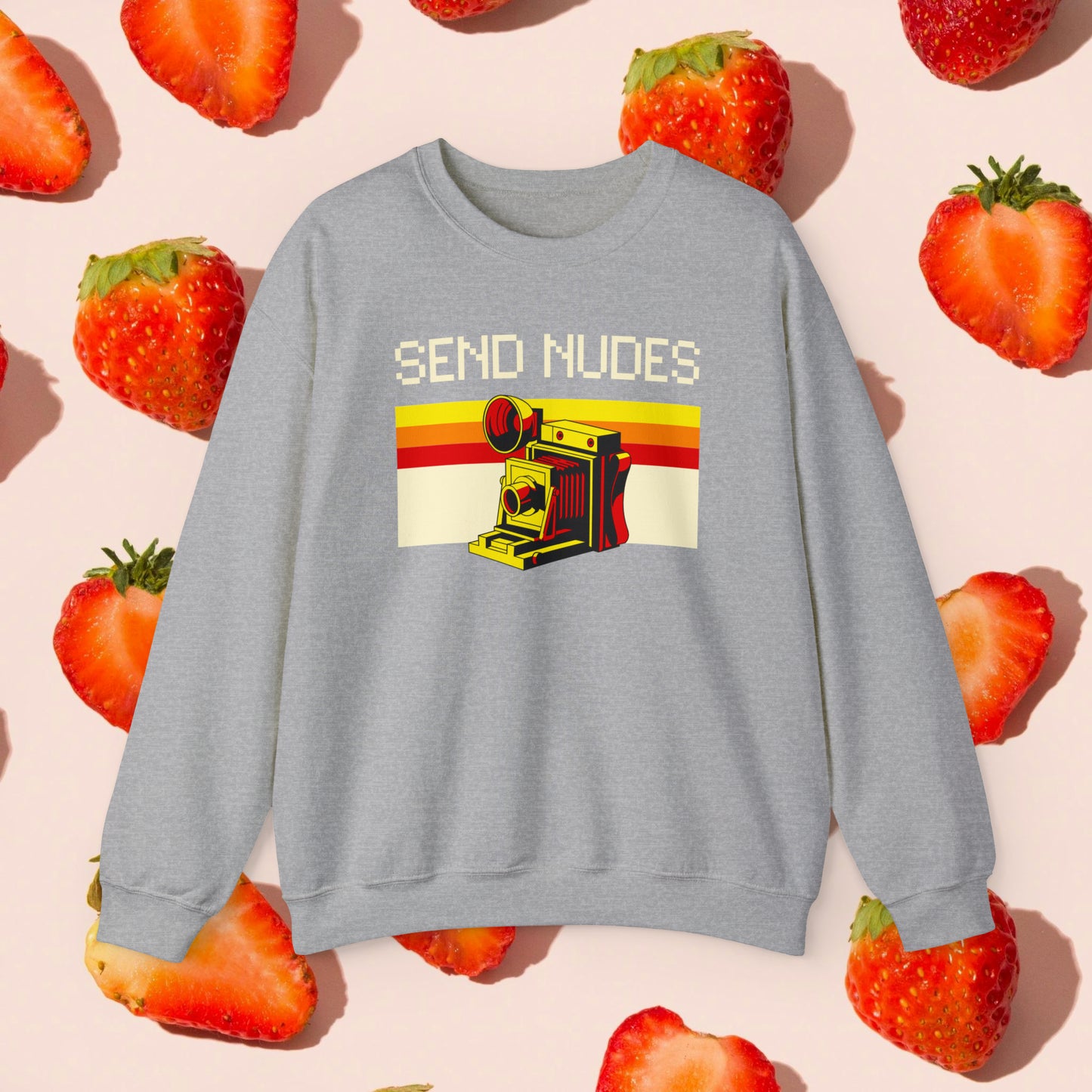 Send Nudes Antique Crewneck Sweatshirt