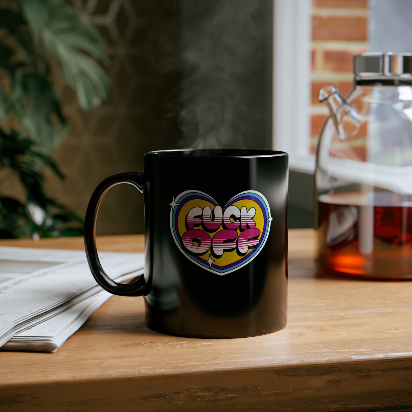 Fuck Off Heart Coffee Mug