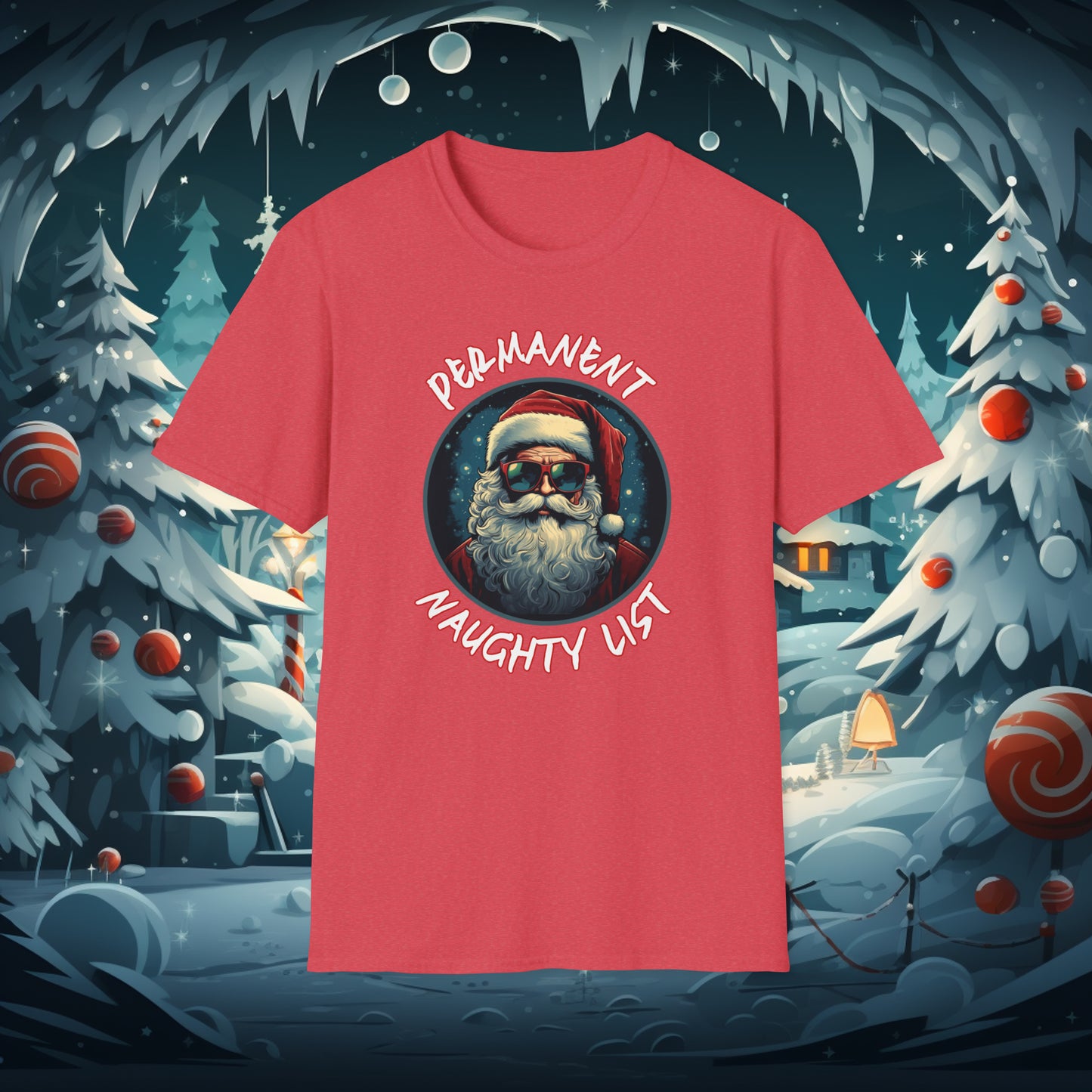 Permanent Naughty List Christmas T-Shirt