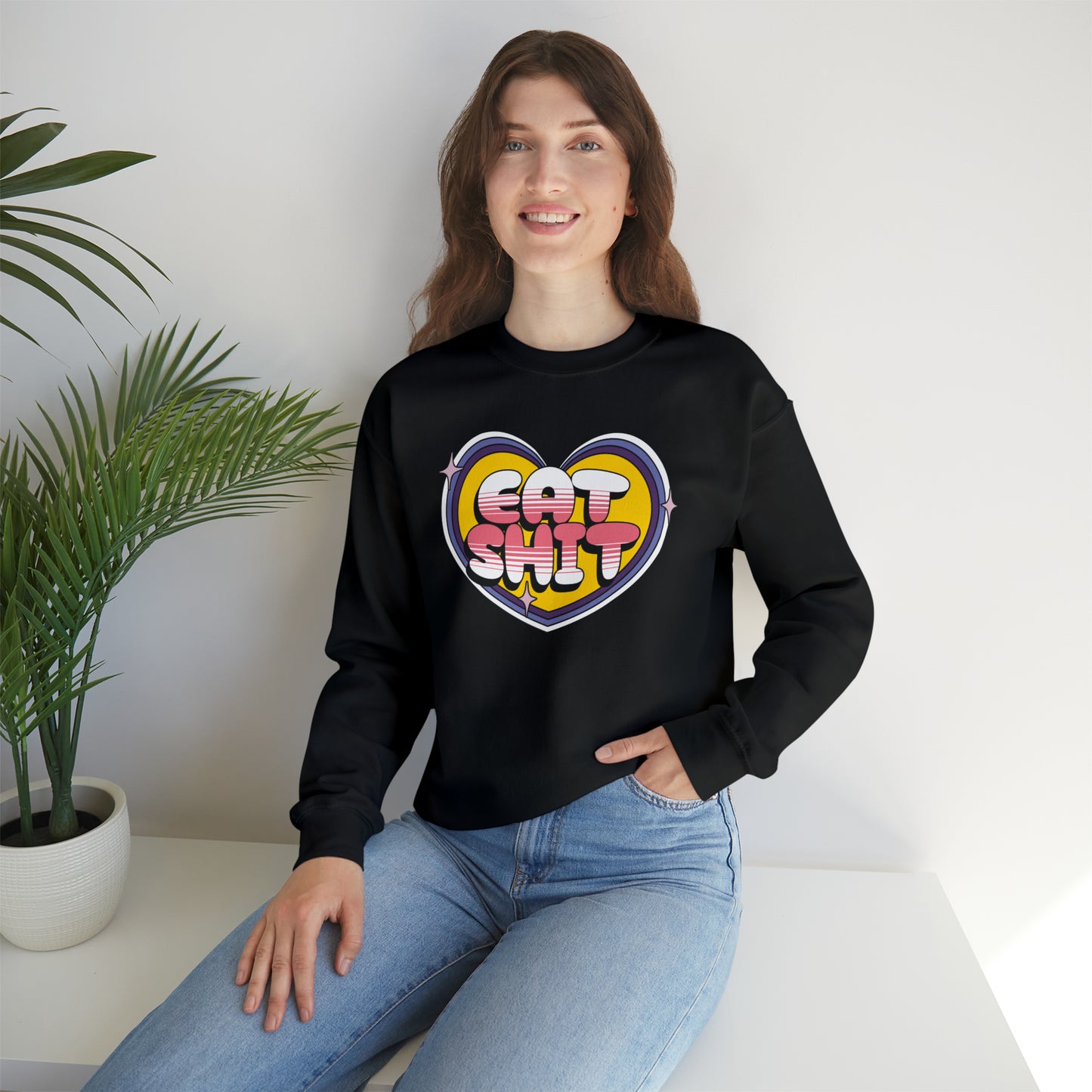 Eat Shit Heart Crewneck Sweatshirt