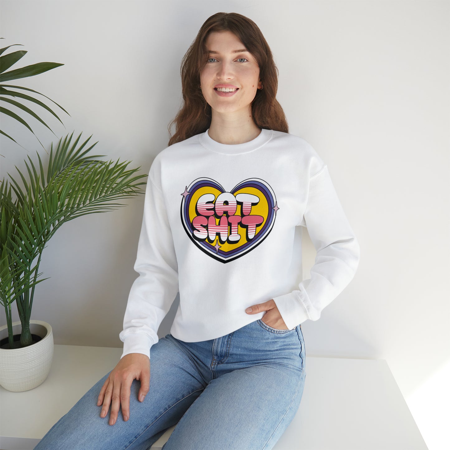 Eat Shit Heart Crewneck Sweatshirt