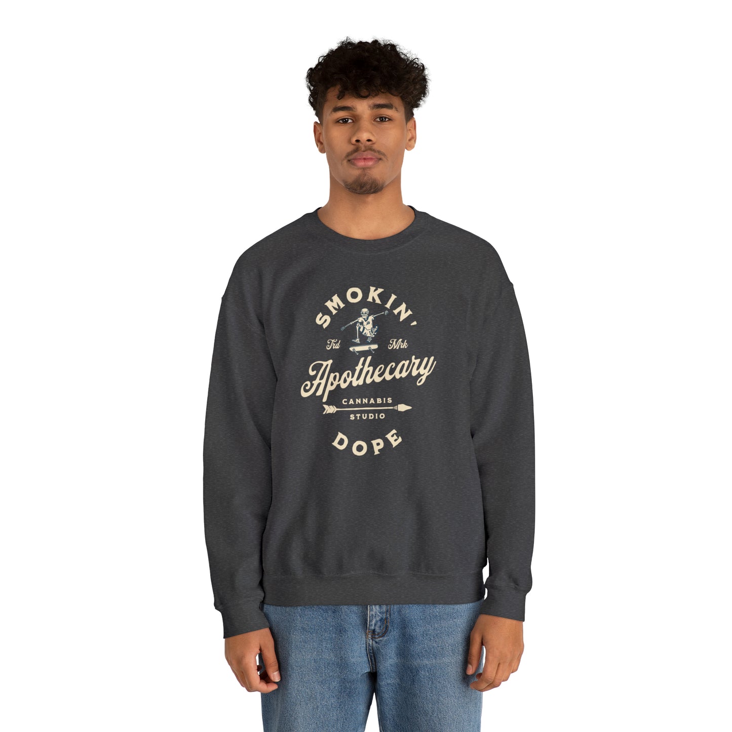 Smokin' Dope Apothecary Crewneck Sweatshirt