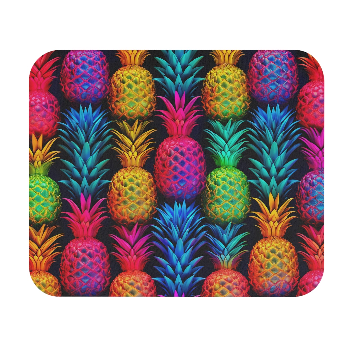 Neon Pineapples Mouse Pad (Pattern)