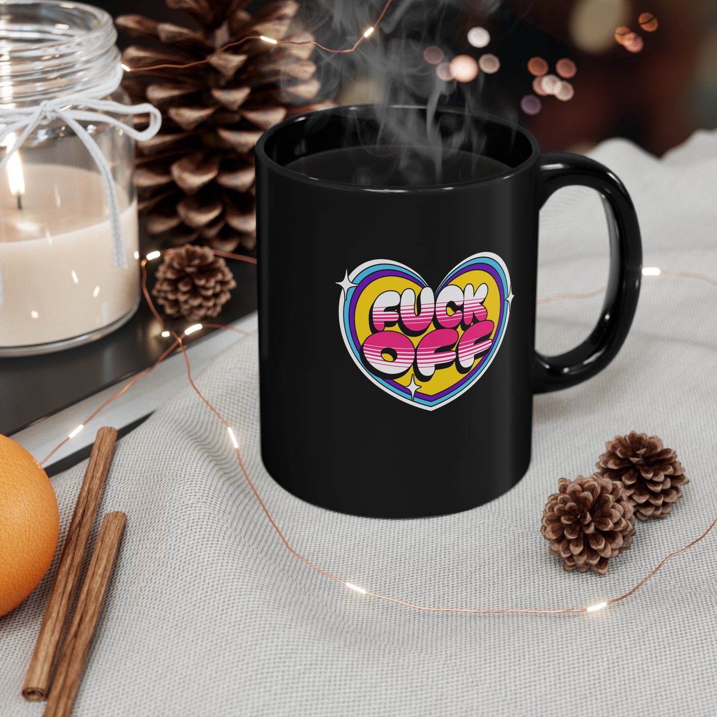 Fuck Off Heart Coffee Mug