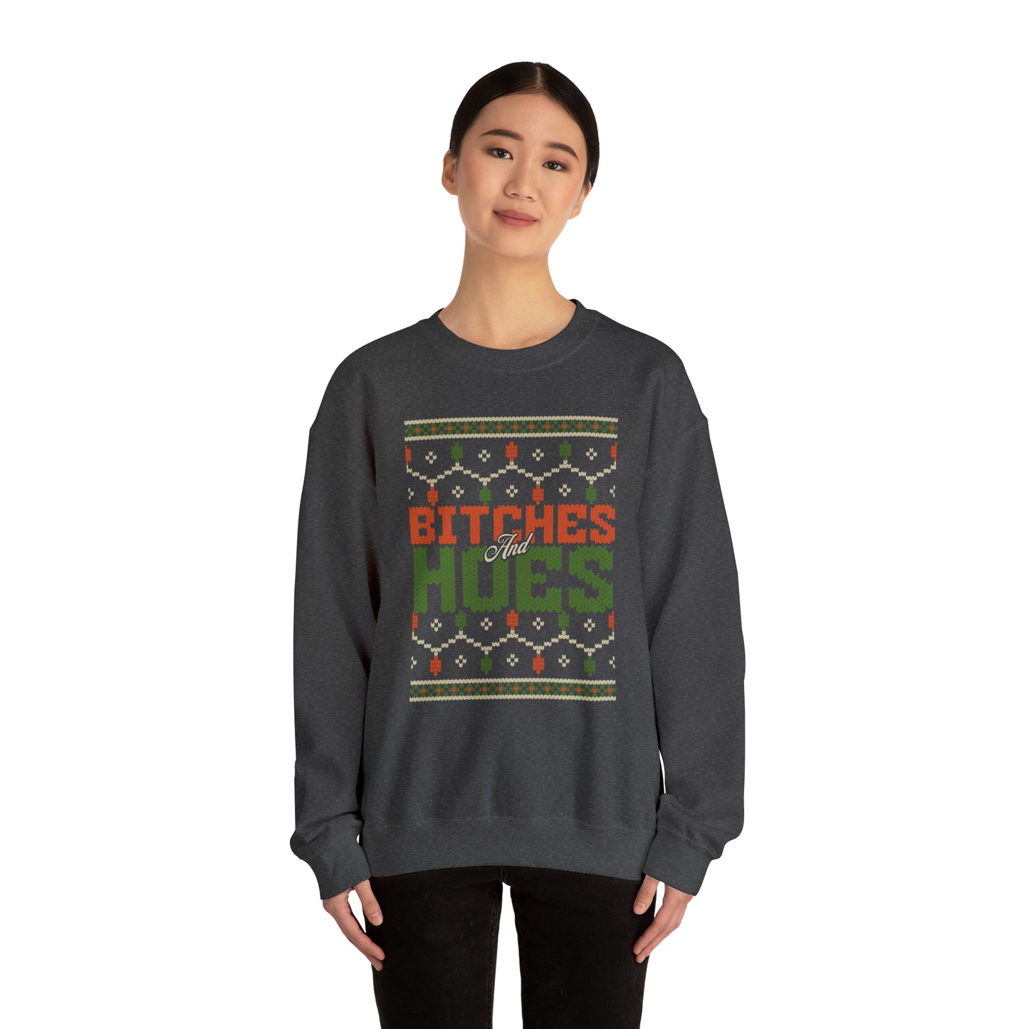 Bitches & Hoes Christmas Crewneck Sweatshirt