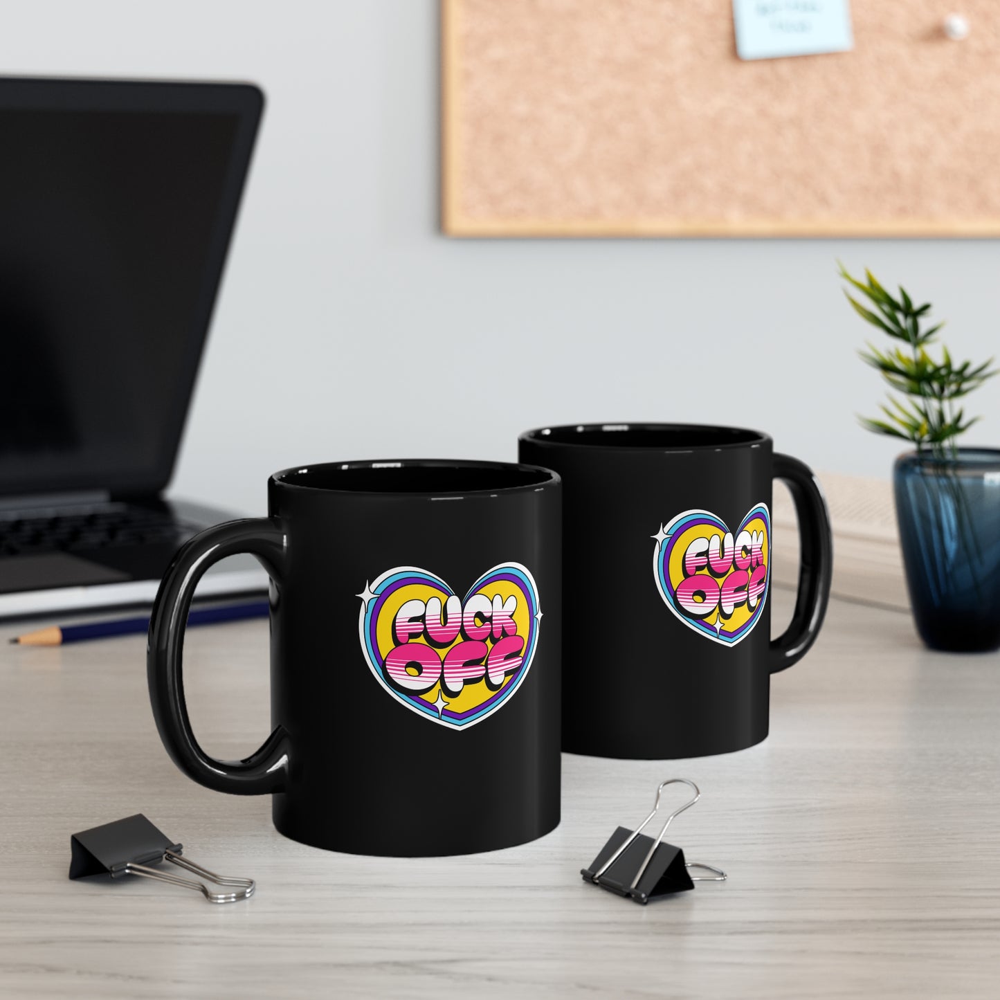 Fuck Off Heart Coffee Mug