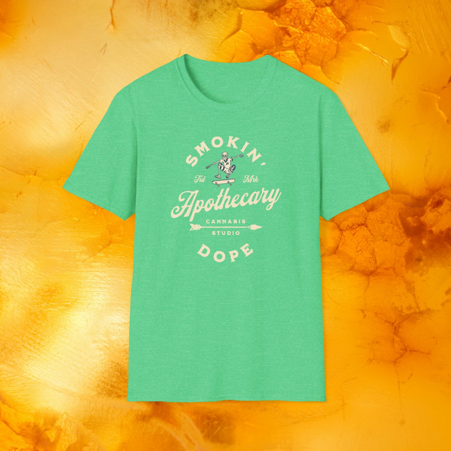 Smokin' Dope Apothecary T-Shirt (Skull Skater)