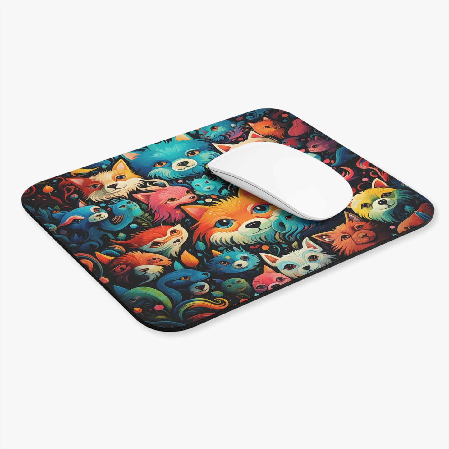 Super Cute Foxes Mouse Pad