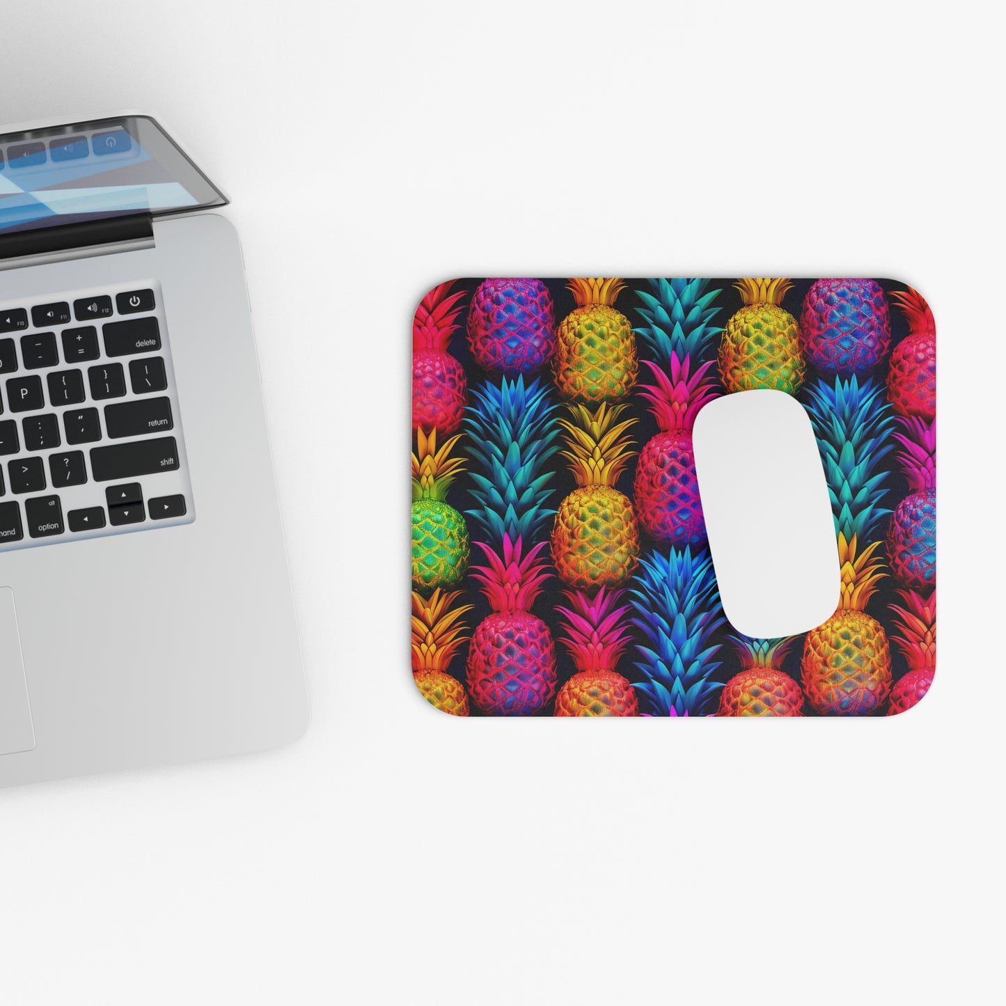 Neon Pineapples Mouse Pad (Pattern)