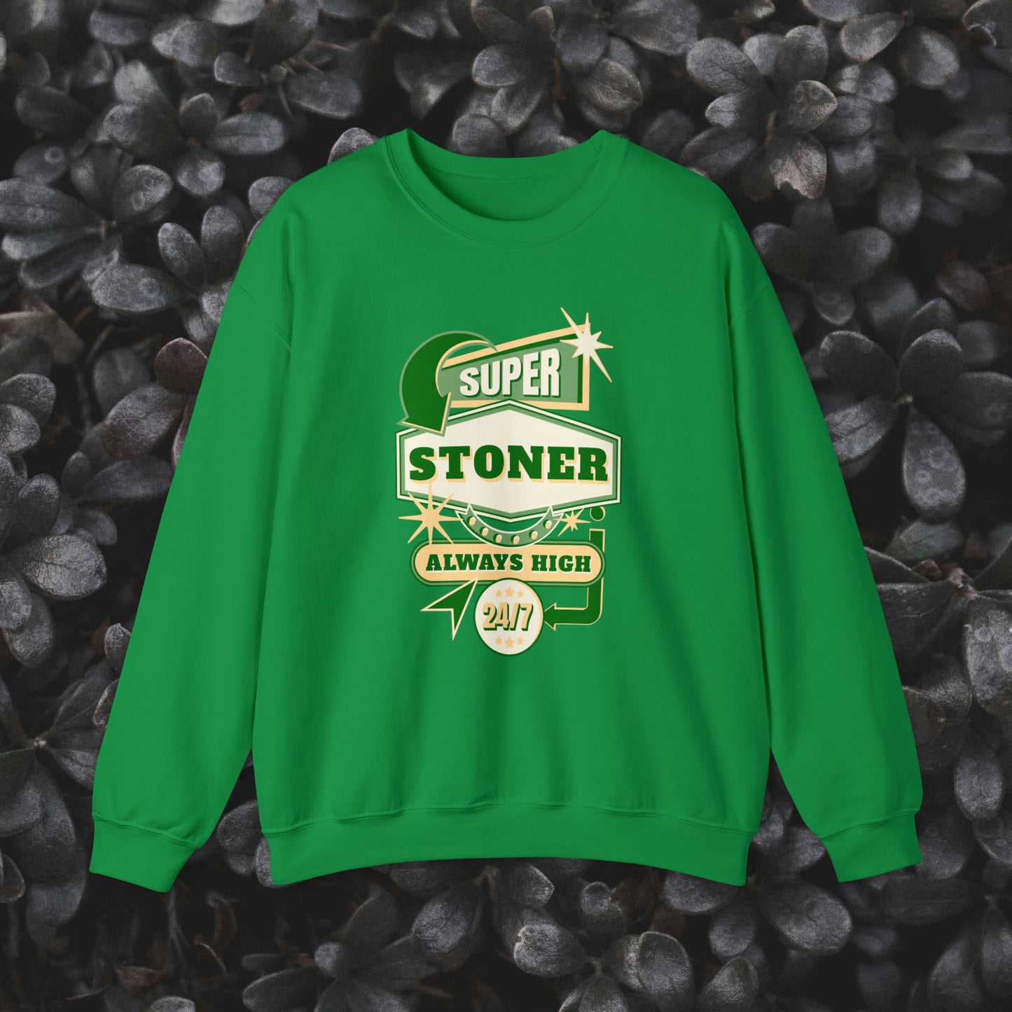 Super Stoner Always High 24/7 Crewneck Sweatshirt