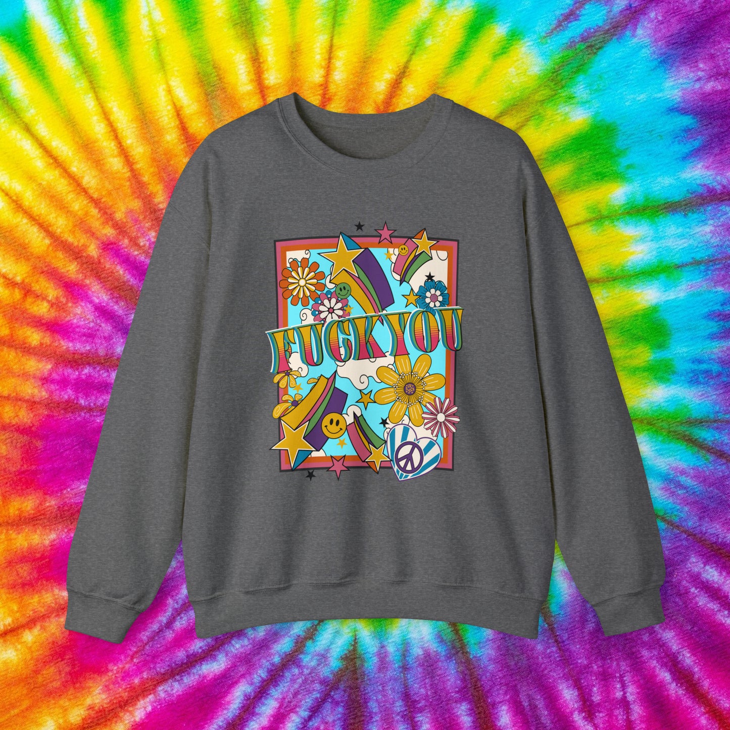 Fuck You Crewneck Sweatshirt (Groovy)