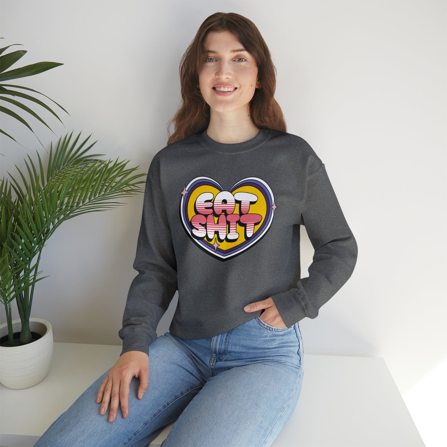 Eat Shit Heart Crewneck Sweatshirt