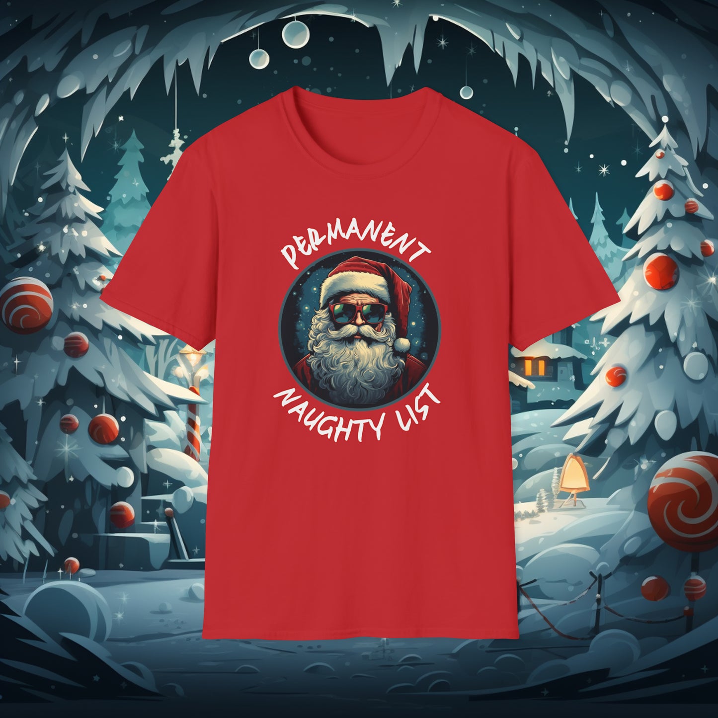 Permanent Naughty List Christmas T-Shirt