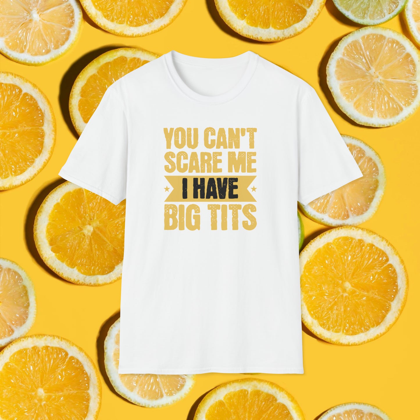 You Can't Scare Me T-Shirt (Big Tits)