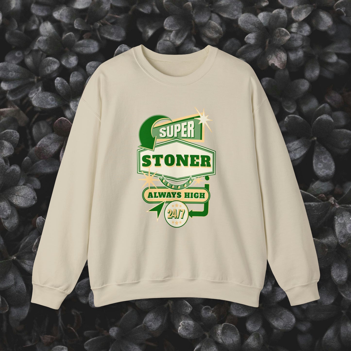 Super Stoner Always High 24/7 Crewneck Sweatshirt