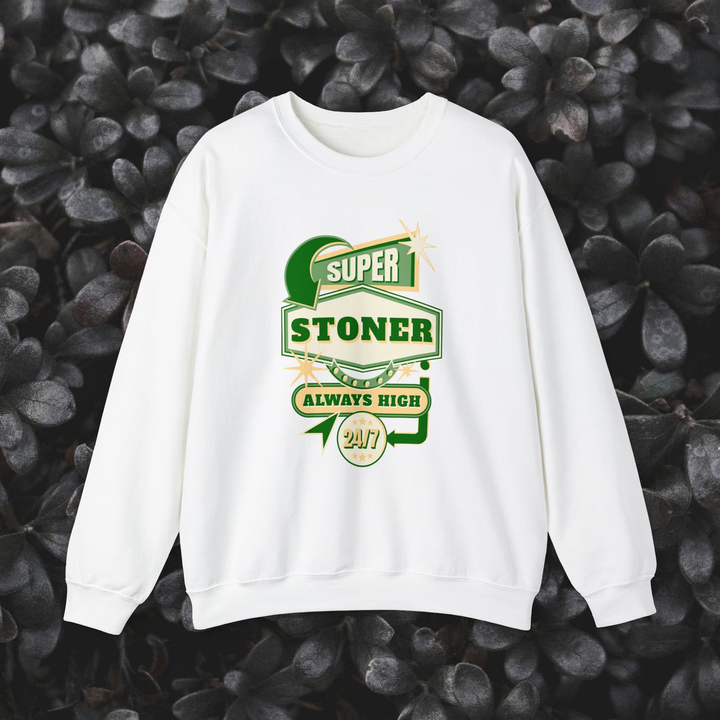 Super Stoner Always High 24/7 Crewneck Sweatshirt