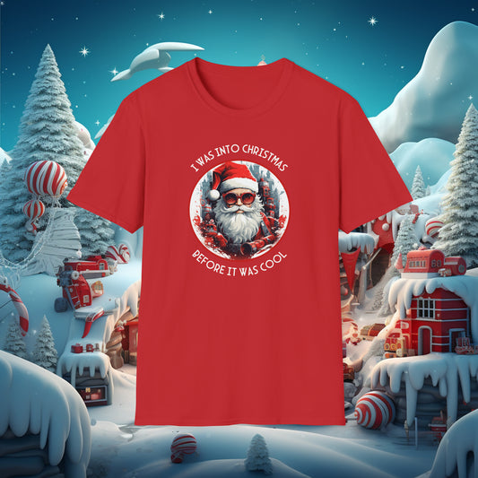 Hipster Santa Christmas T-Shirt