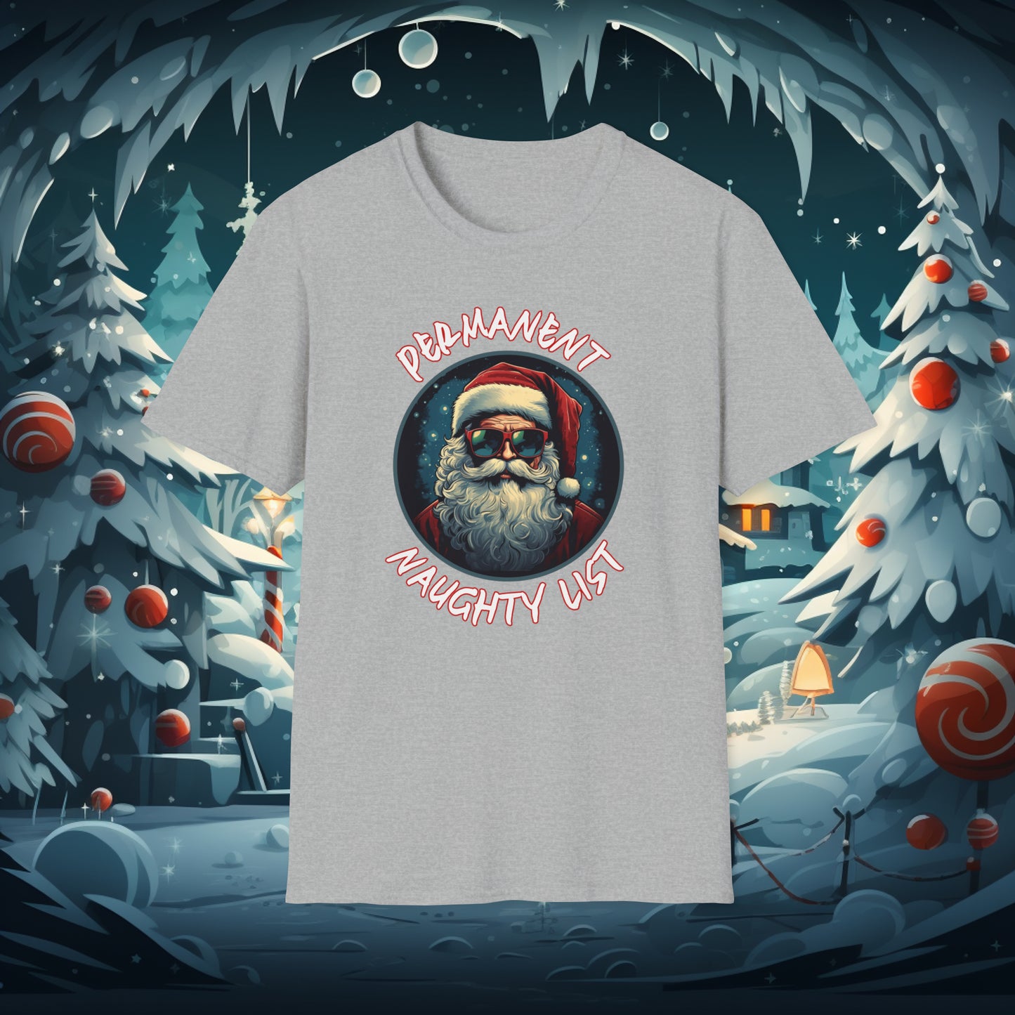 Permanent Naughty List Christmas T-Shirt