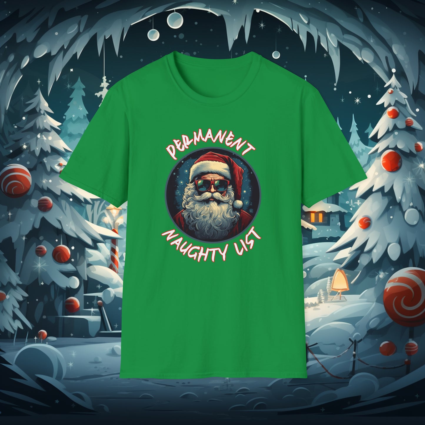 Permanent Naughty List Christmas T-Shirt