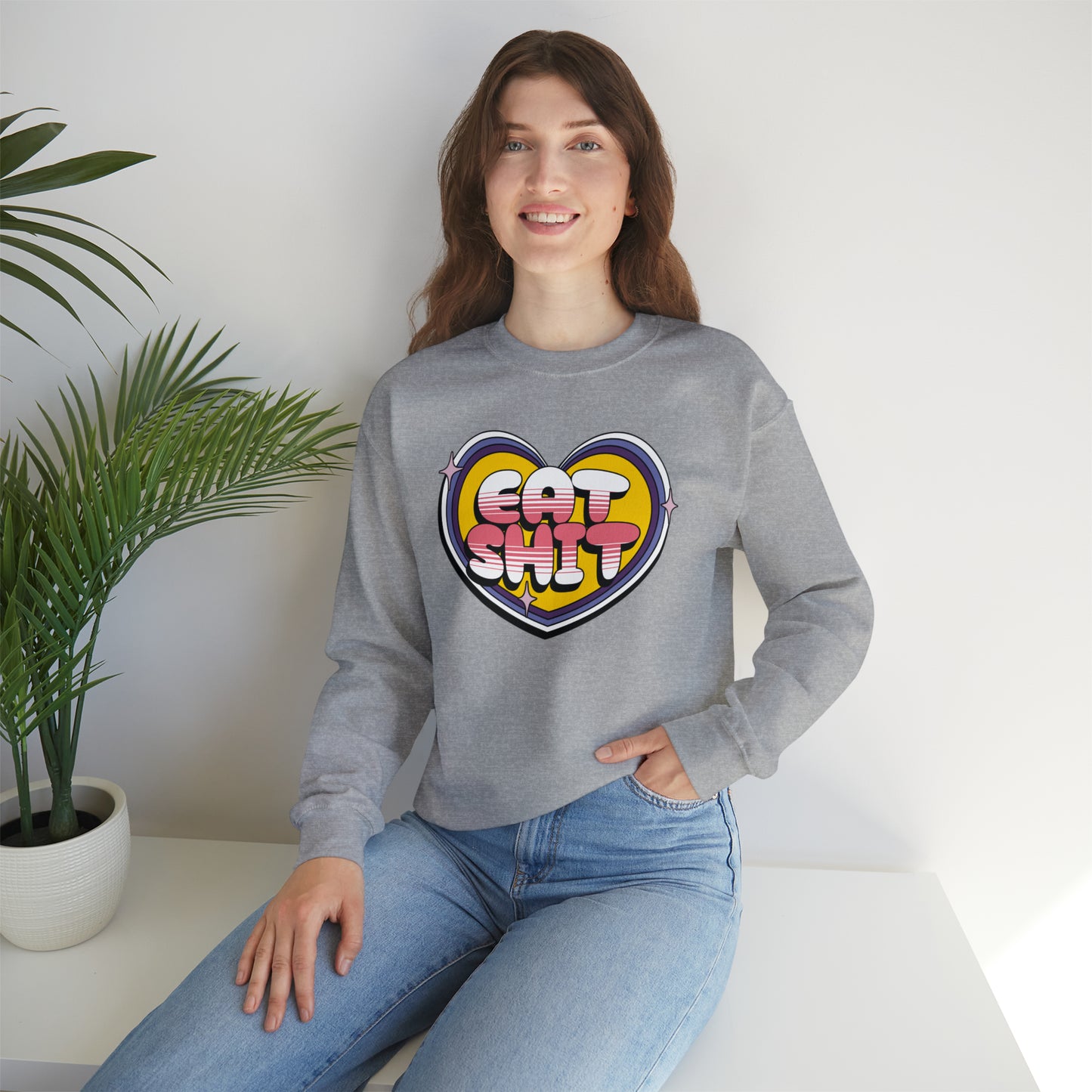 Eat Shit Heart Crewneck Sweatshirt