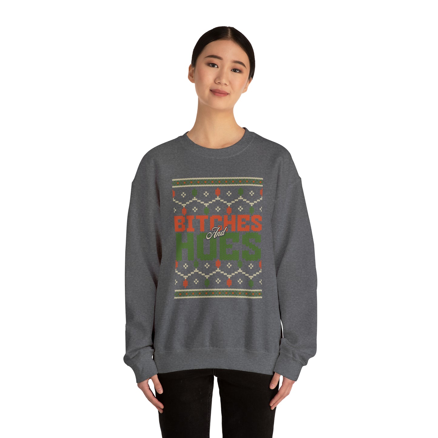 Bitches & Hoes Christmas Crewneck Sweatshirt