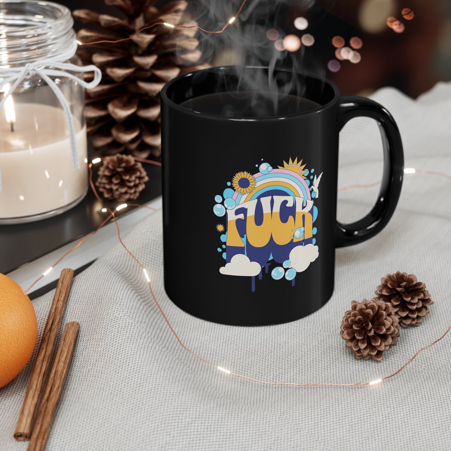 Fuck Rainbow Coffee Mug