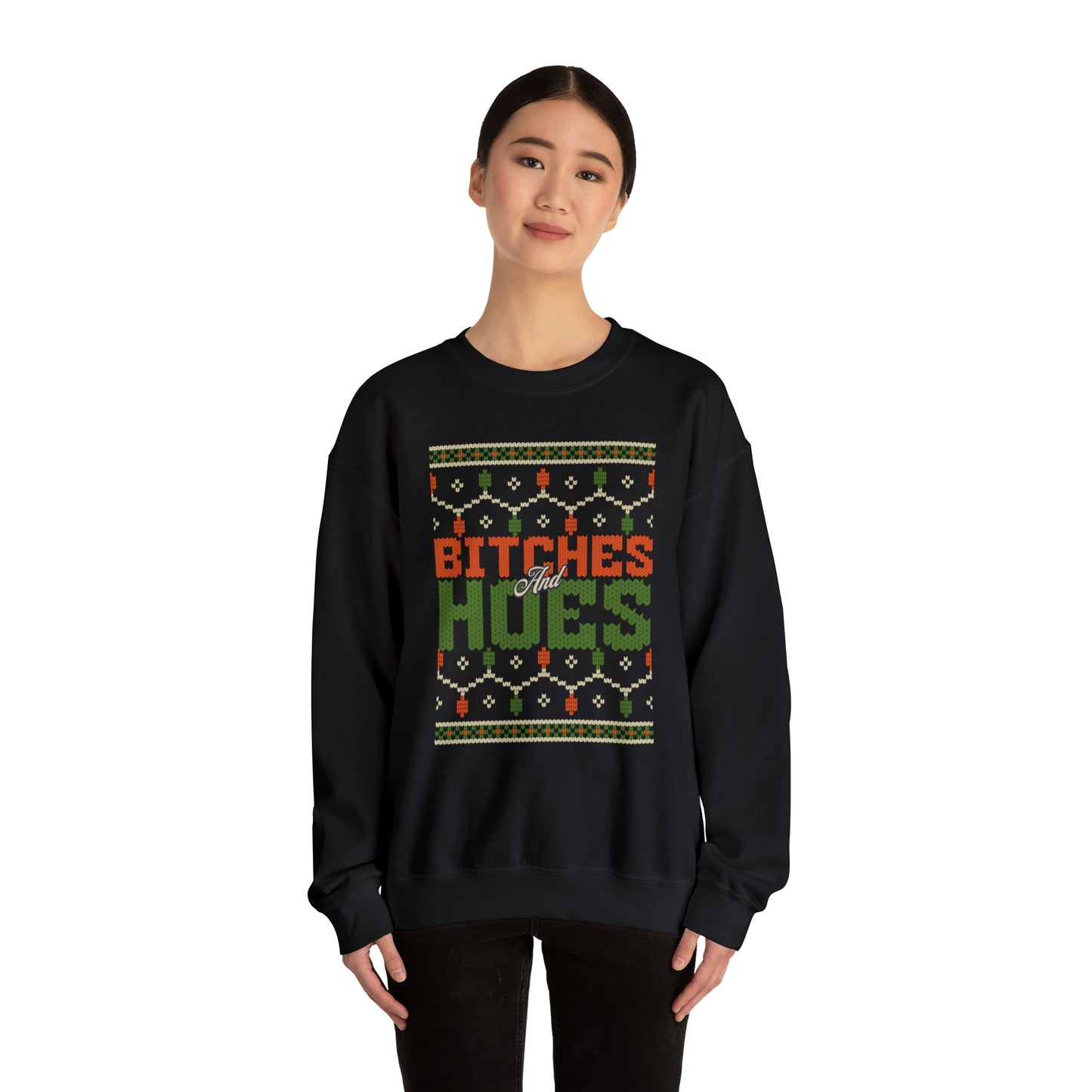 Bitches & Hoes Christmas Crewneck Sweatshirt